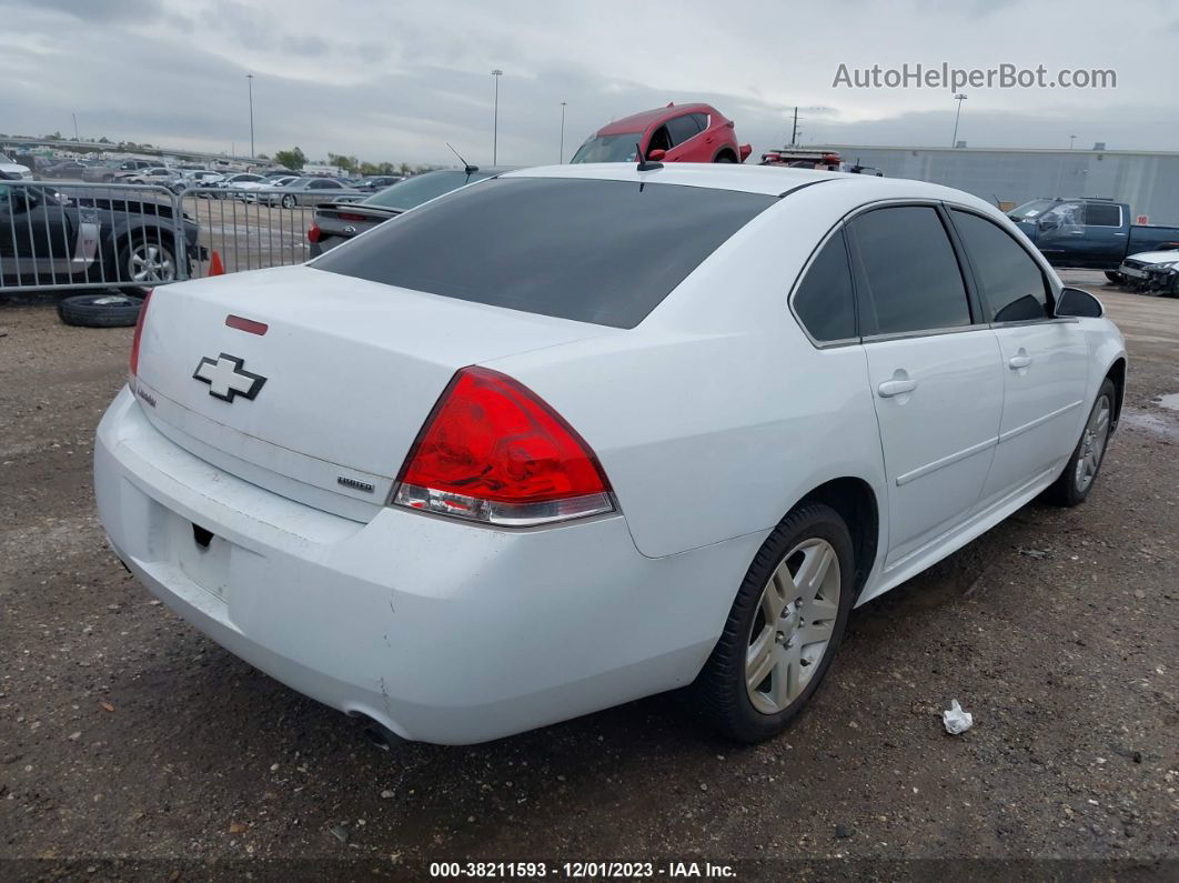 2016 Chevrolet Impala Limited Lt White vin: 2G1WB5E34G1182913