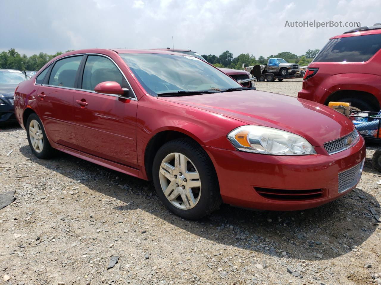 2014 Chevrolet Impala Limited Lt Red vin: 2G1WB5E35E1119204