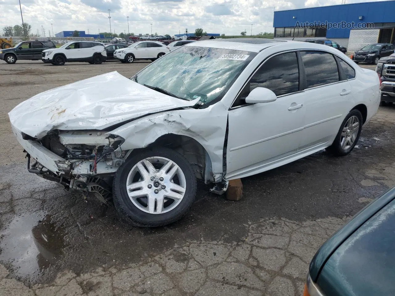 2014 Chevrolet Impala Limited Lt White vin: 2G1WB5E35E1127335