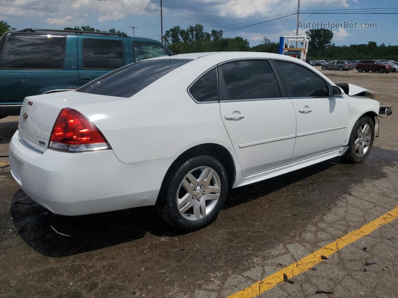 2014 Chevrolet Impala Limited Lt White vin: 2G1WB5E35E1127335