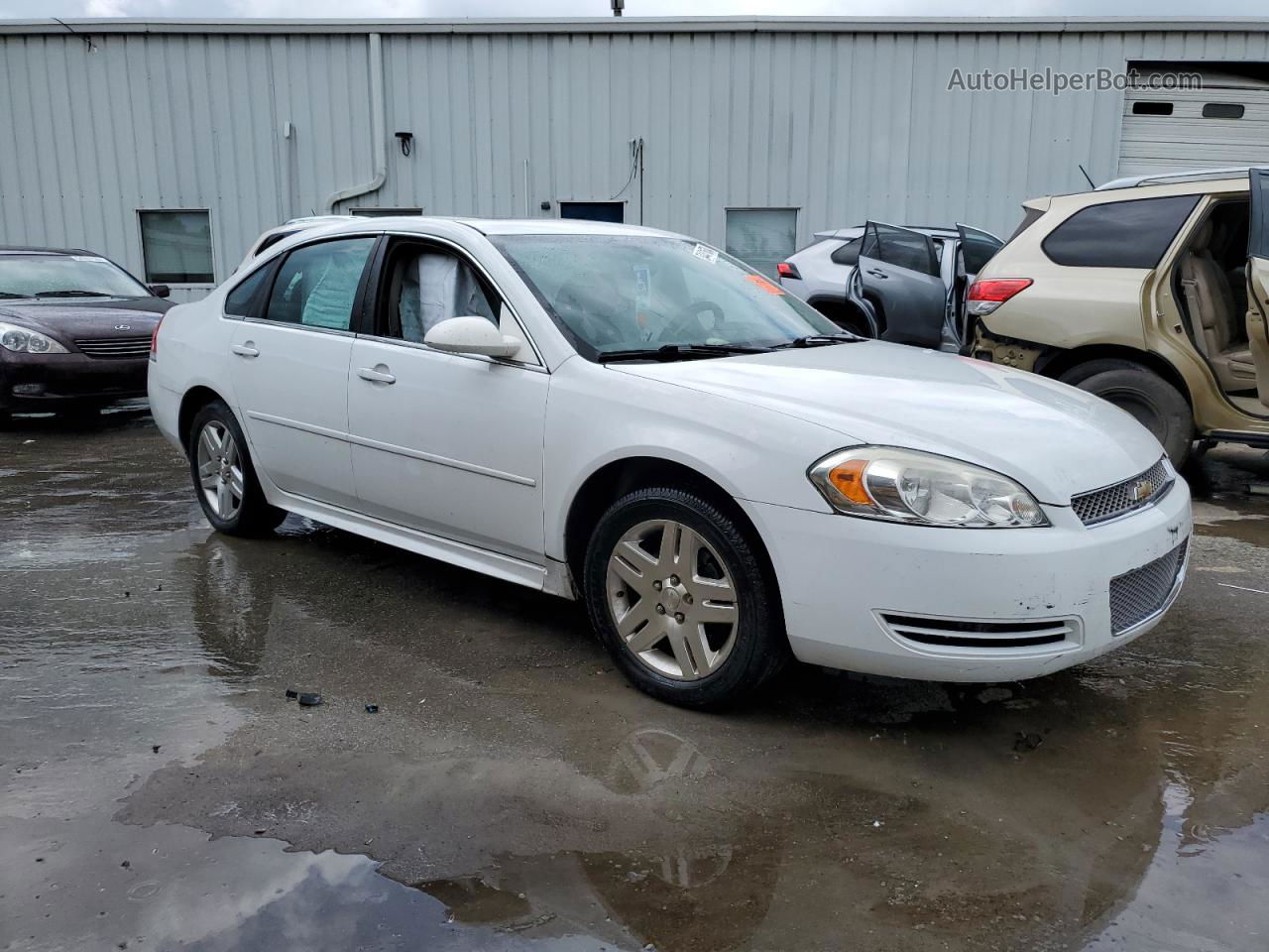 2014 Chevrolet Impala Limited Lt White vin: 2G1WB5E35E1146600