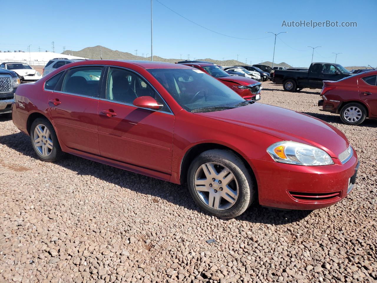 2014 Chevrolet Impala Limited Lt Burgundy vin: 2G1WB5E37E1169389