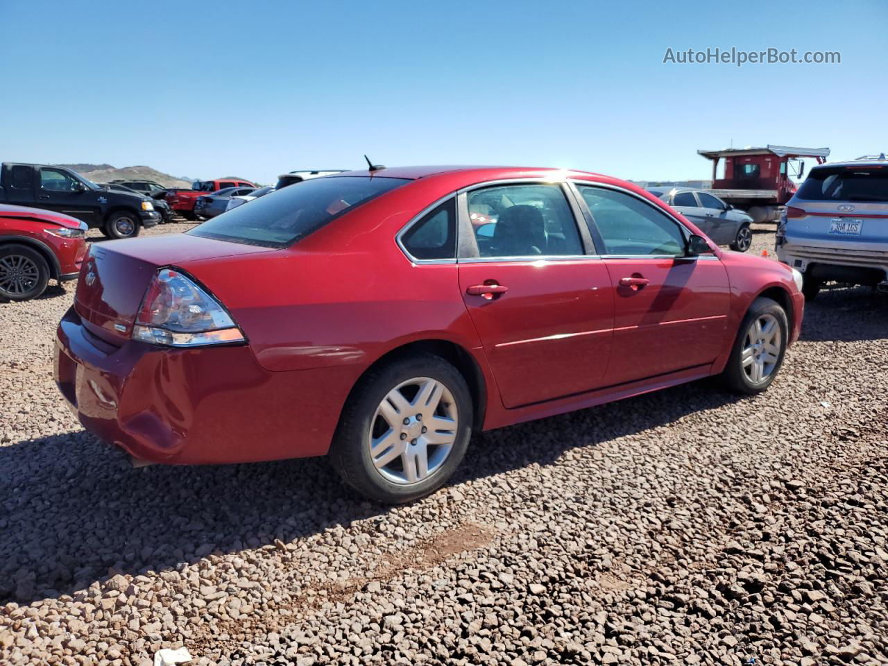 2014 Chevrolet Impala Limited Lt Бордовый vin: 2G1WB5E37E1169389