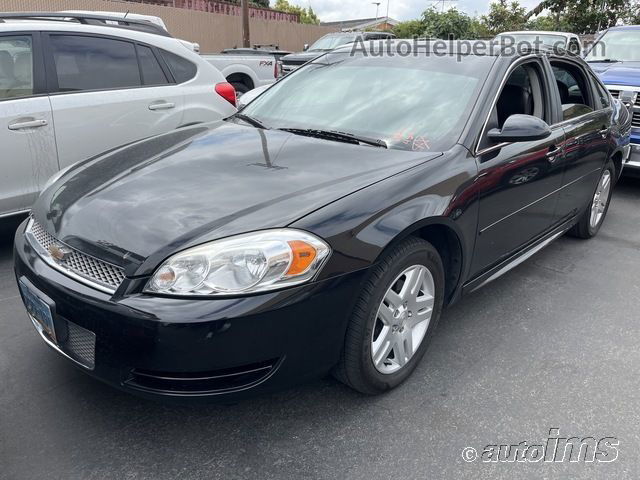 2016 Chevrolet Impala Limited Lt Black vin: 2G1WB5E37G1163305