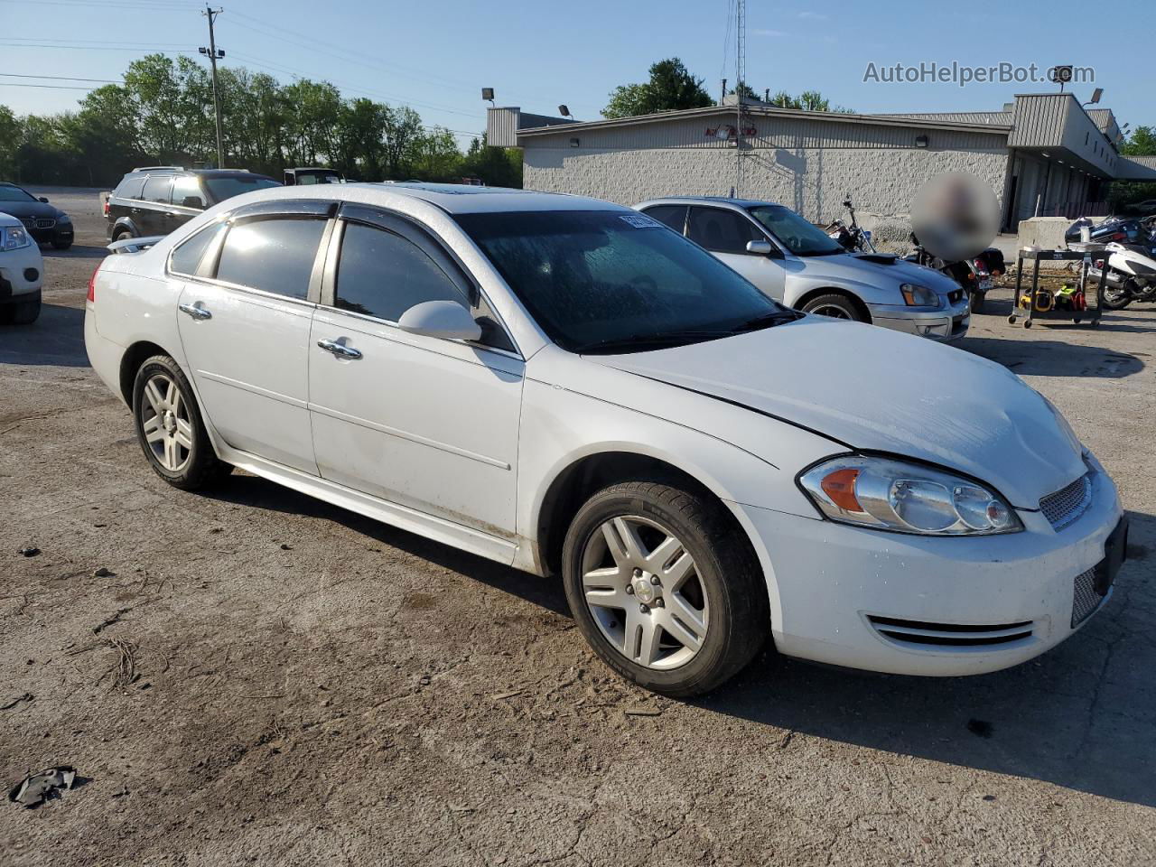 2014 Chevrolet Impala Limited Lt White vin: 2G1WB5E38E1122243