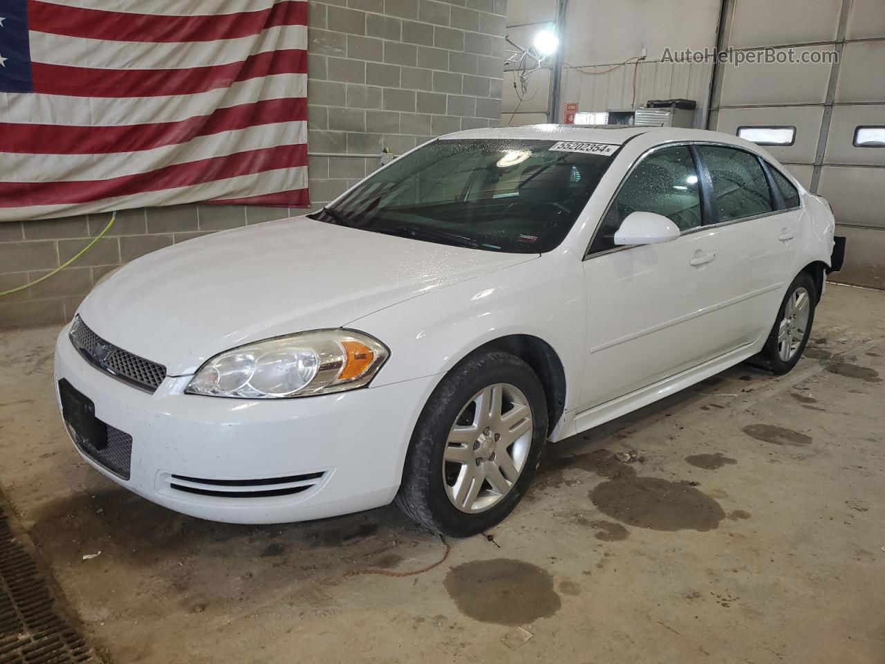 2014 Chevrolet Impala Limited Lt White vin: 2G1WB5E38E1132416