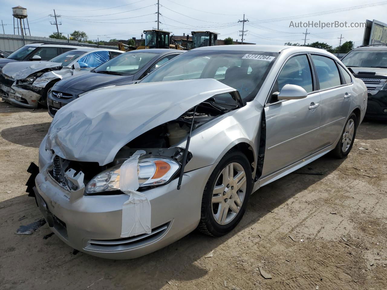 2016 Chevrolet Impala Limited Lt Silver vin: 2G1WB5E38G1123377