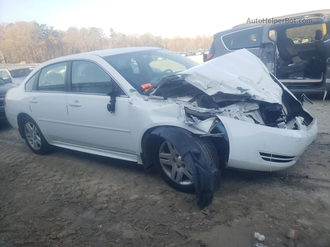 2016 Chevrolet Impala Limited Lt White vin: 2G1WB5E39G1151382