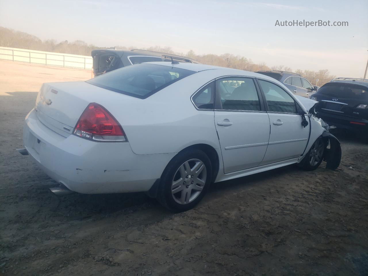 2016 Chevrolet Impala Limited Lt White vin: 2G1WB5E39G1151382