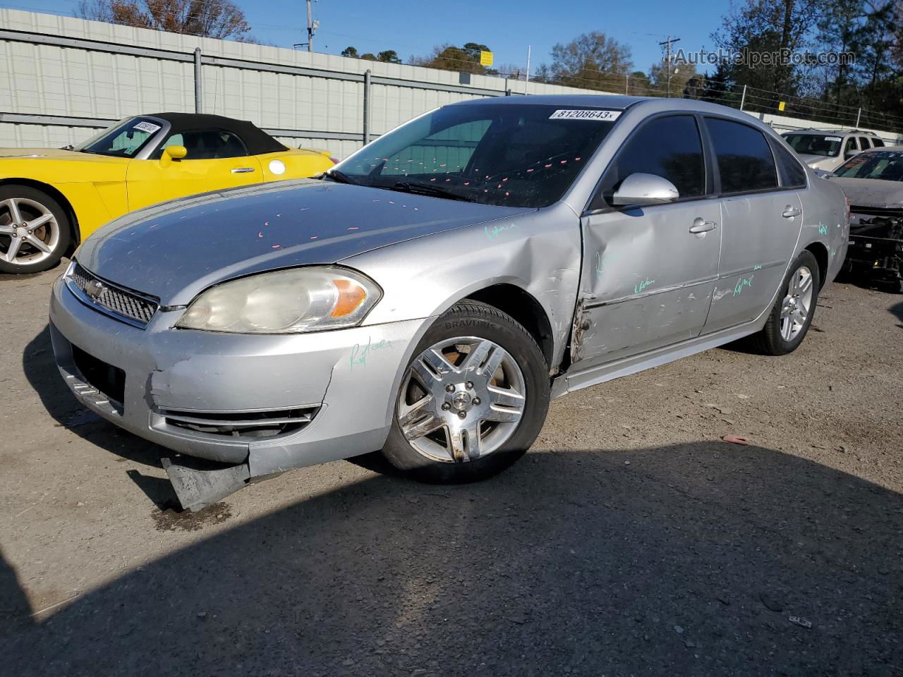 2014 Chevrolet Impala Limited Lt Серебряный vin: 2G1WB5E3XE1123569