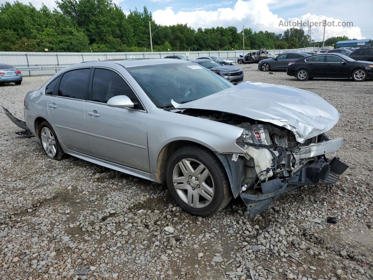 2014 Chevrolet Impala Limited Lt Серебряный vin: 2G1WB5E3XE1129095