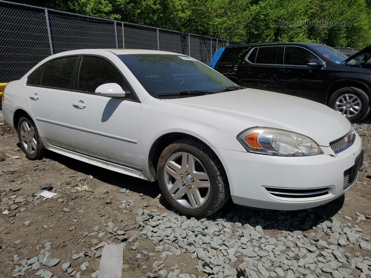 2014 Chevrolet Impala Limited Lt White vin: 2G1WB5E3XE1145510