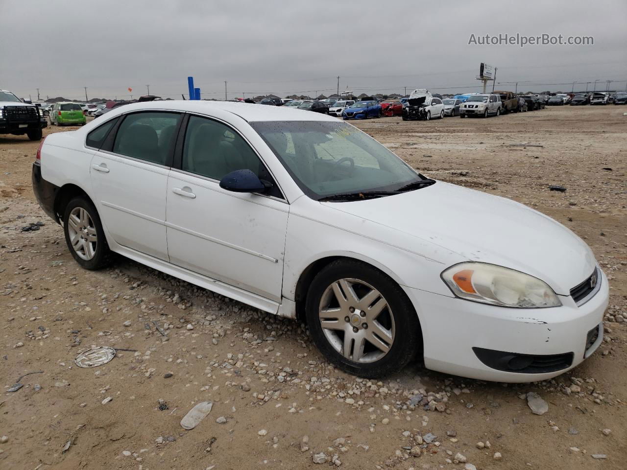 2011 Chevrolet Impala Lt White vin: 2G1WB5EK0B1199515