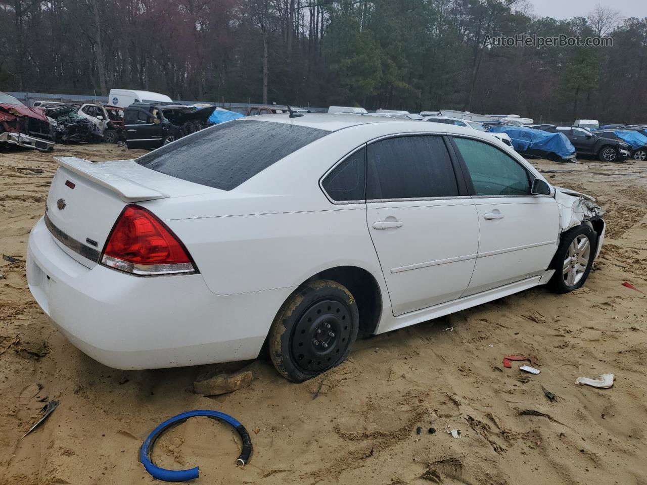 2011 Chevrolet Impala Lt White vin: 2G1WB5EK1B1247216