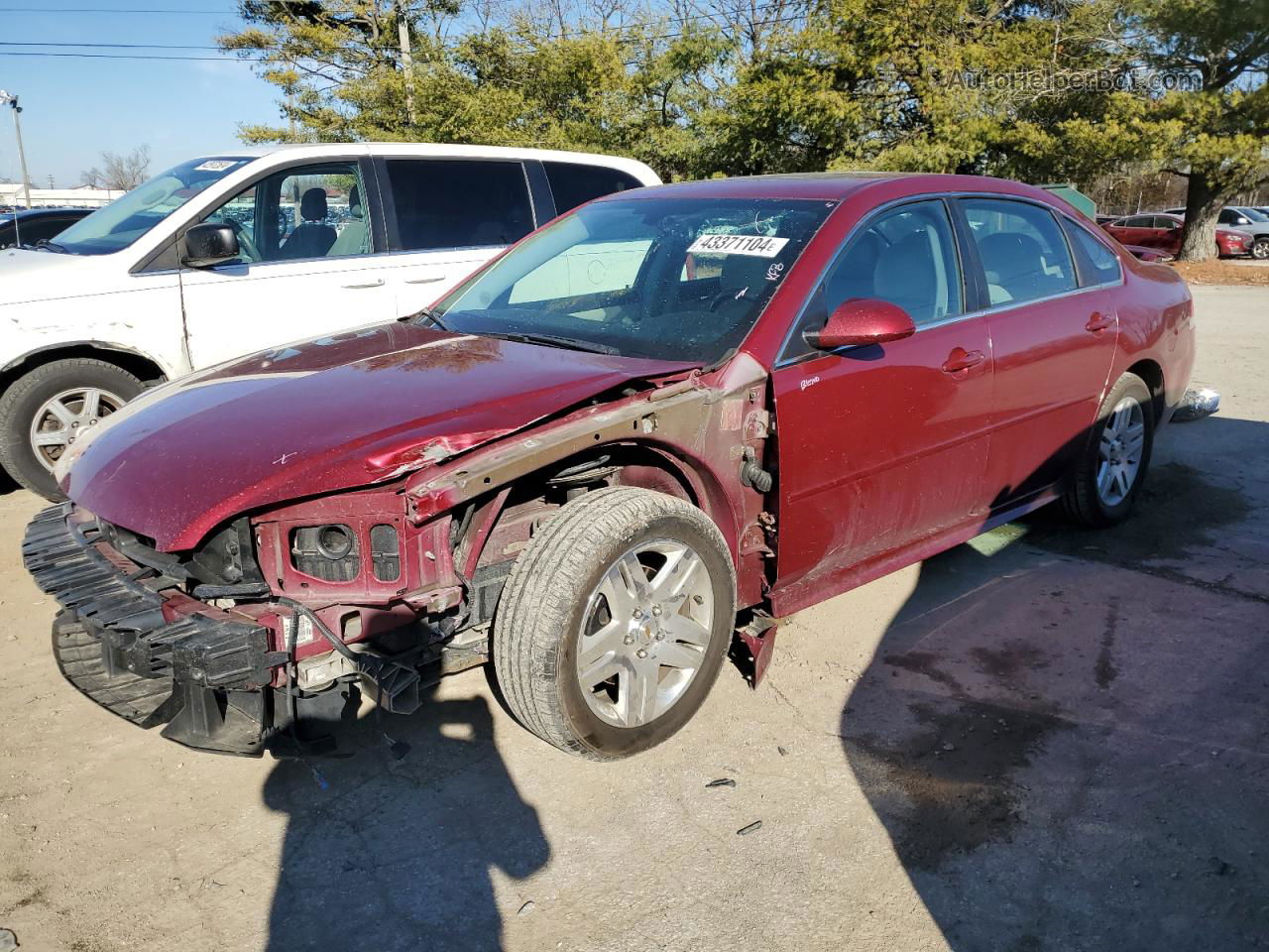 2011 Chevrolet Impala Lt Red vin: 2G1WB5EK2B1254594