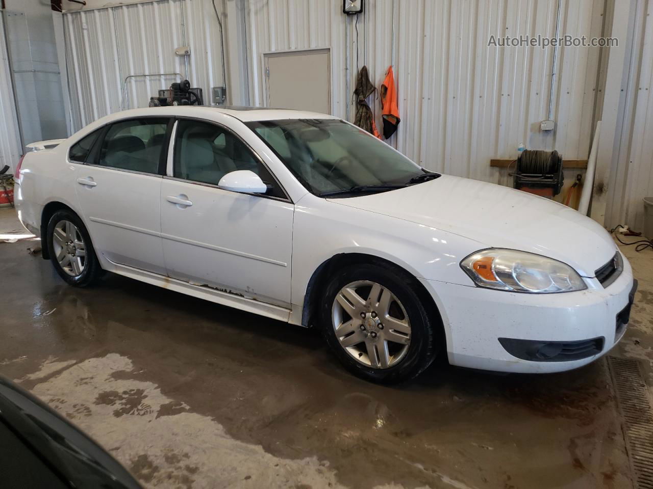 2011 Chevrolet Impala Lt White vin: 2G1WB5EK3B1235066