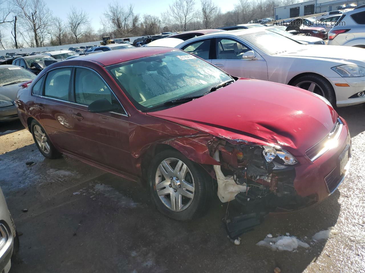 2011 Chevrolet Impala Lt Burgundy vin: 2G1WB5EK3B1282033