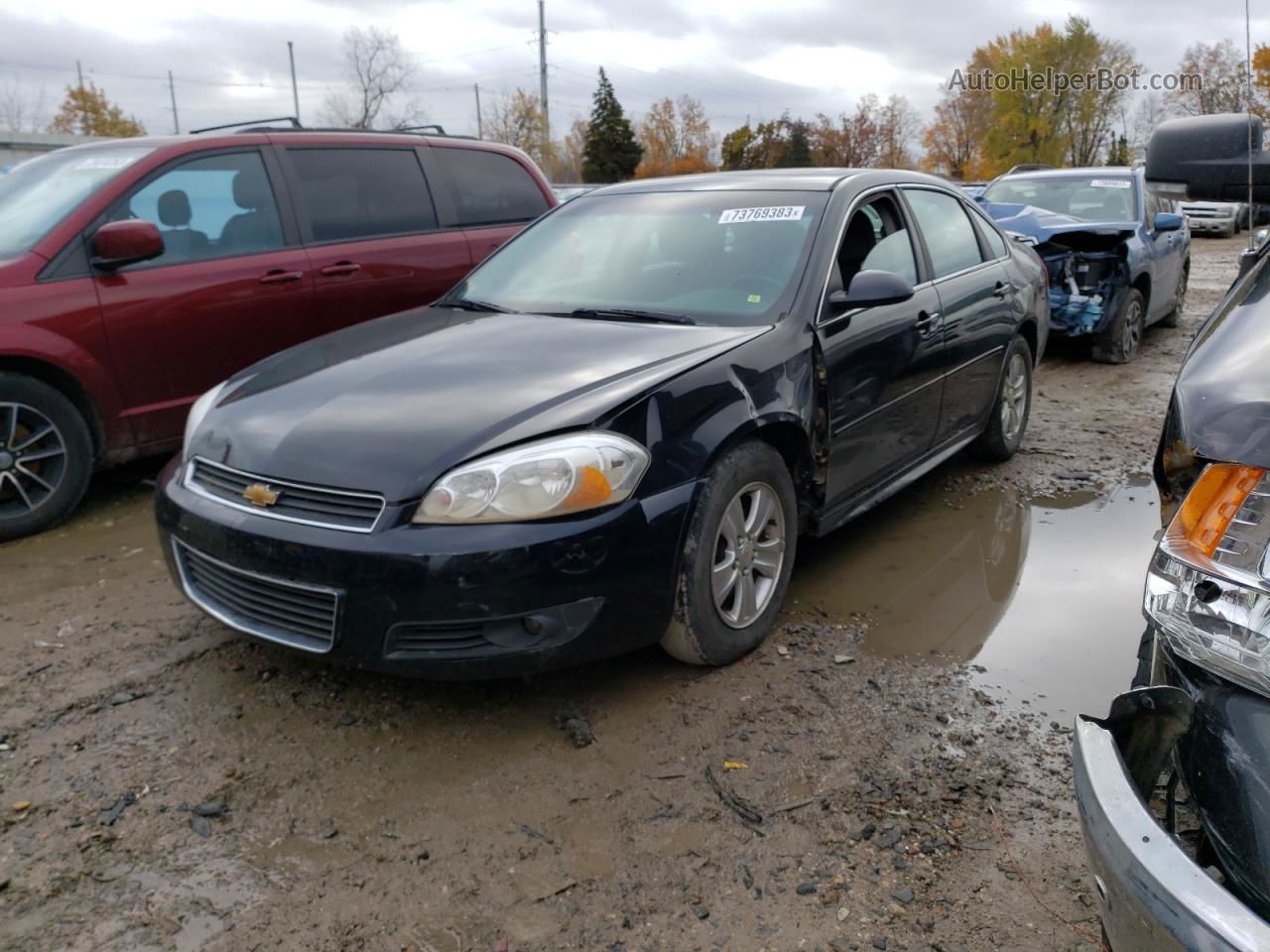 2011 Chevrolet Impala Lt Black vin: 2G1WB5EK6B1299277