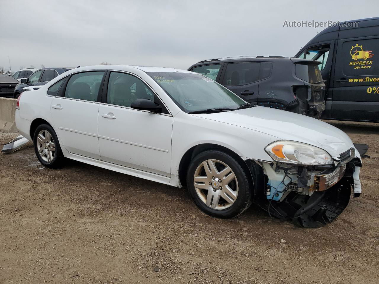 2011 Chevrolet Impala Lt White vin: 2G1WB5EK8B1189959