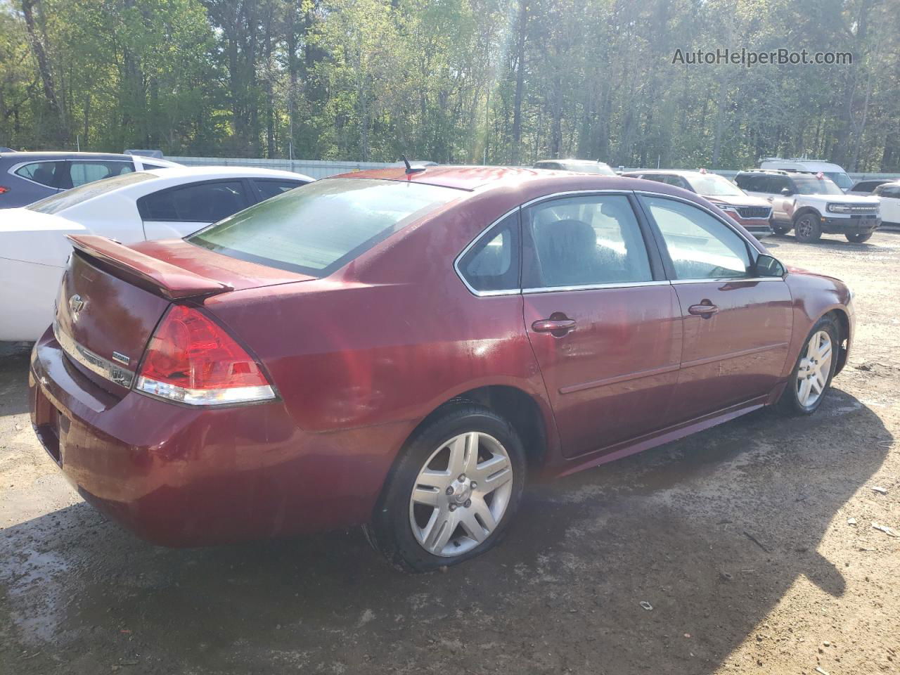 2011 Chevrolet Impala Lt Burgundy vin: 2G1WB5EK8B1204962