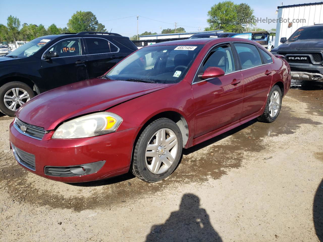 2011 Chevrolet Impala Lt Burgundy vin: 2G1WB5EK8B1204962