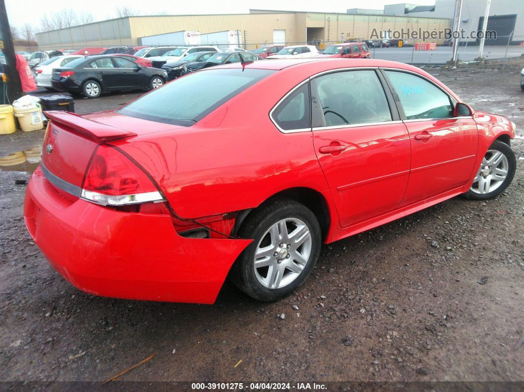 2011 Chevrolet Impala Lt Красный vin: 2G1WB5EK9B1101579