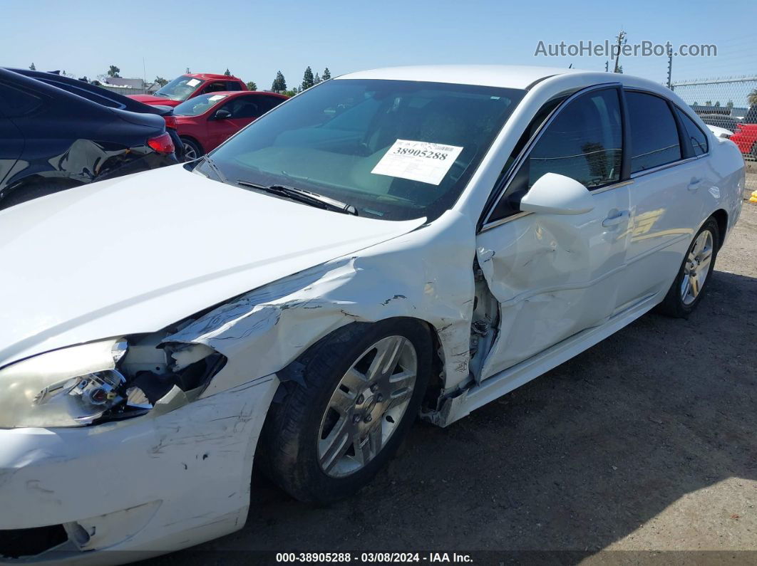 2011 Chevrolet Impala Lt White vin: 2G1WB5EK9B1116891