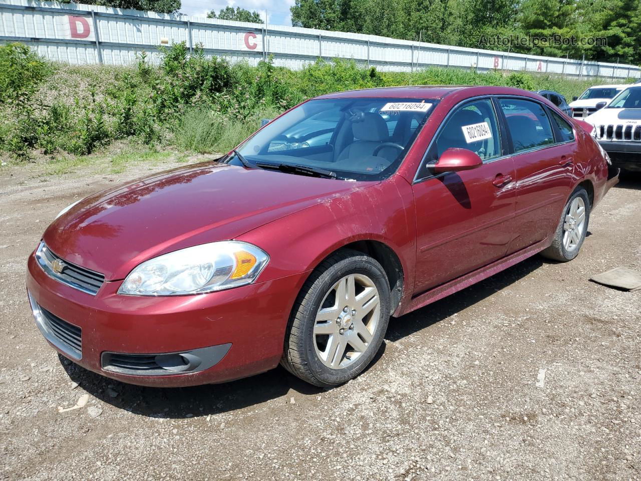 2011 Chevrolet Impala Lt Burgundy vin: 2G1WB5EK9B1278455