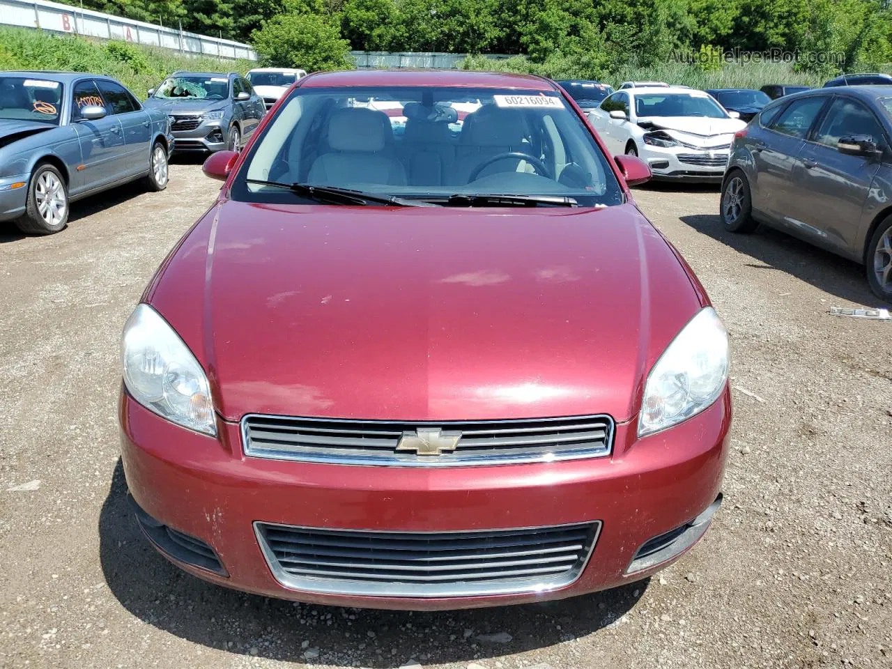 2011 Chevrolet Impala Lt Burgundy vin: 2G1WB5EK9B1278455