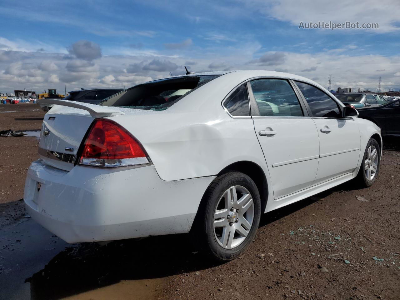 2011 Chevrolet Impala Lt White vin: 2G1WB5EK9B1327847