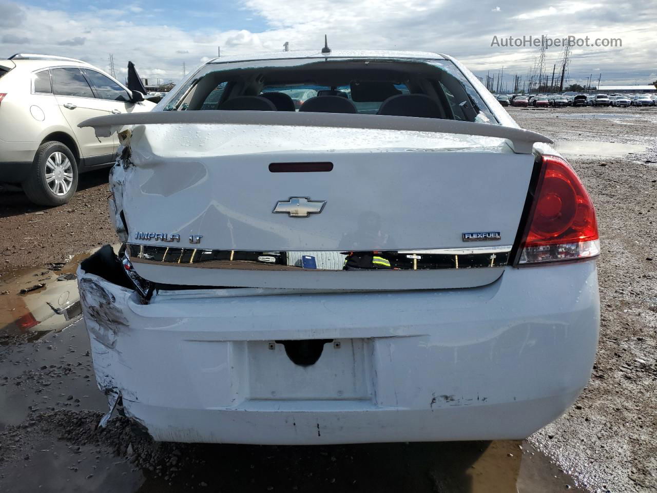 2011 Chevrolet Impala Lt White vin: 2G1WB5EK9B1327847