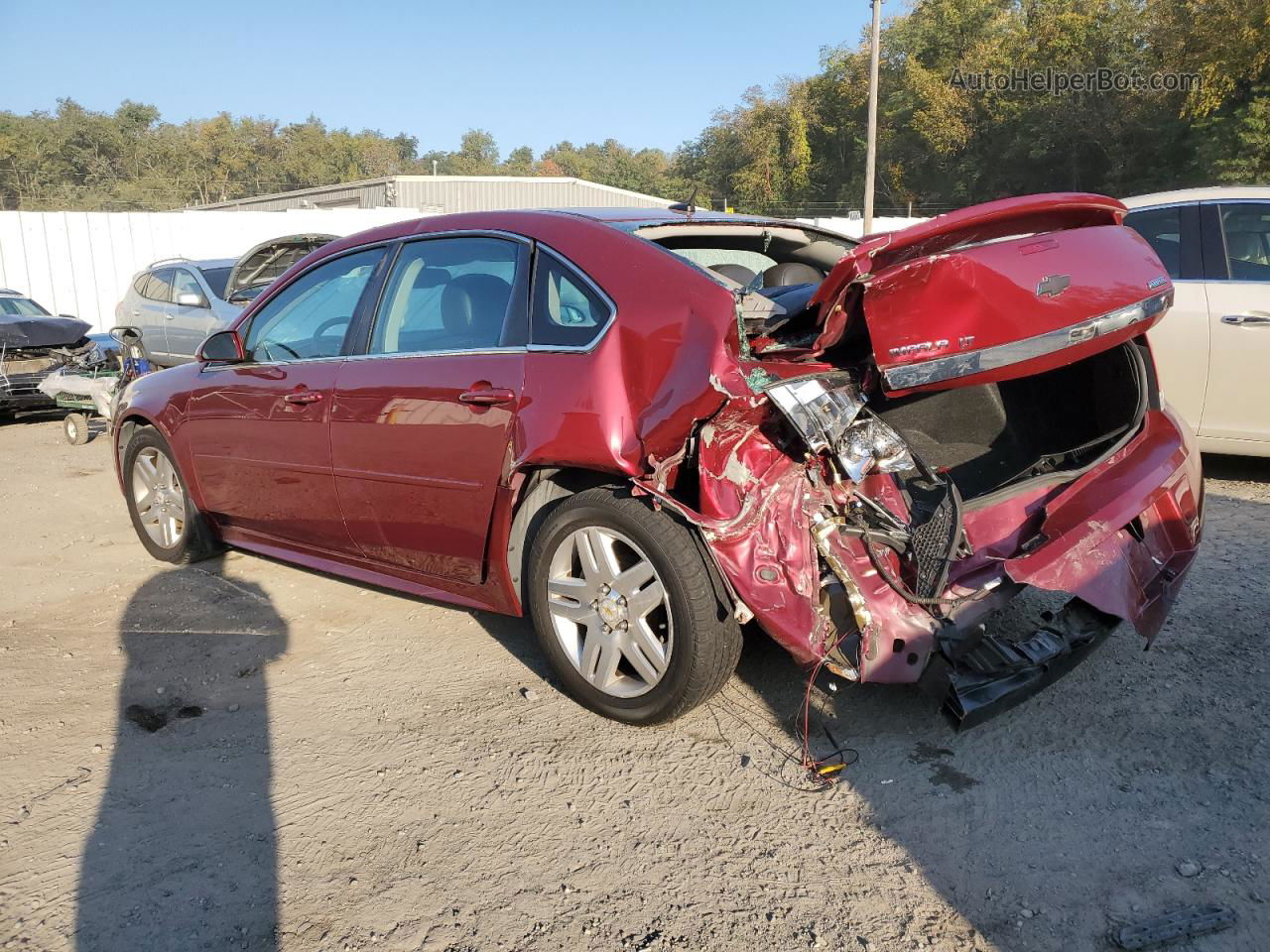 2011 Chevrolet Impala Lt Red vin: 2G1WB5EKXB1149415