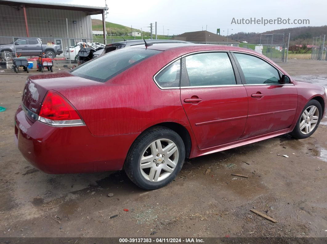 2011 Chevrolet Impala Lt Темно-бордовый vin: 2G1WB5EKXB1252267