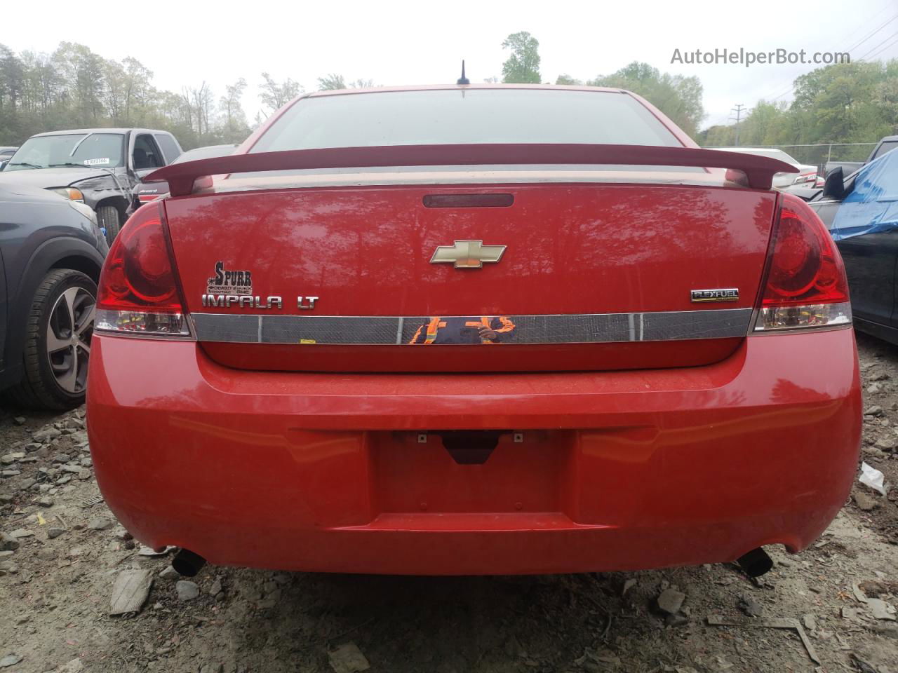2009 Chevrolet Impala 2lt Red vin: 2G1WC57M091303636