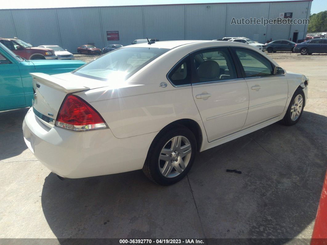 2009 Chevrolet Impala 3.9l Lt White vin: 2G1WC57M291297595