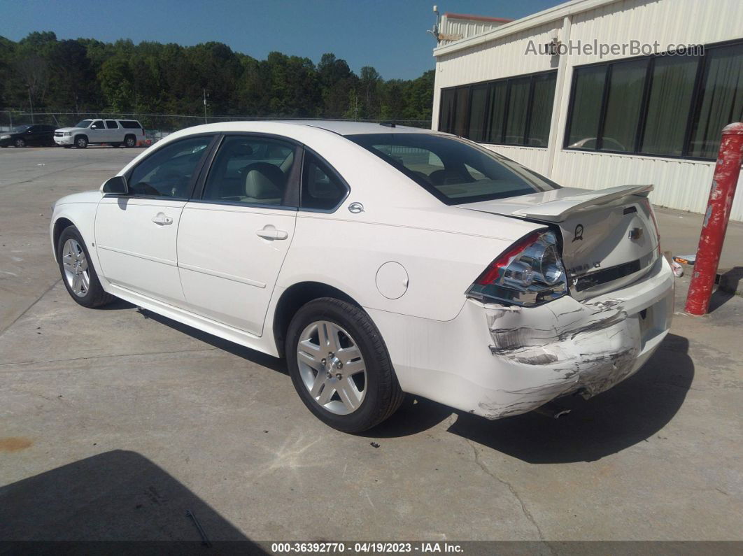 2009 Chevrolet Impala 3.9l Lt White vin: 2G1WC57M291297595