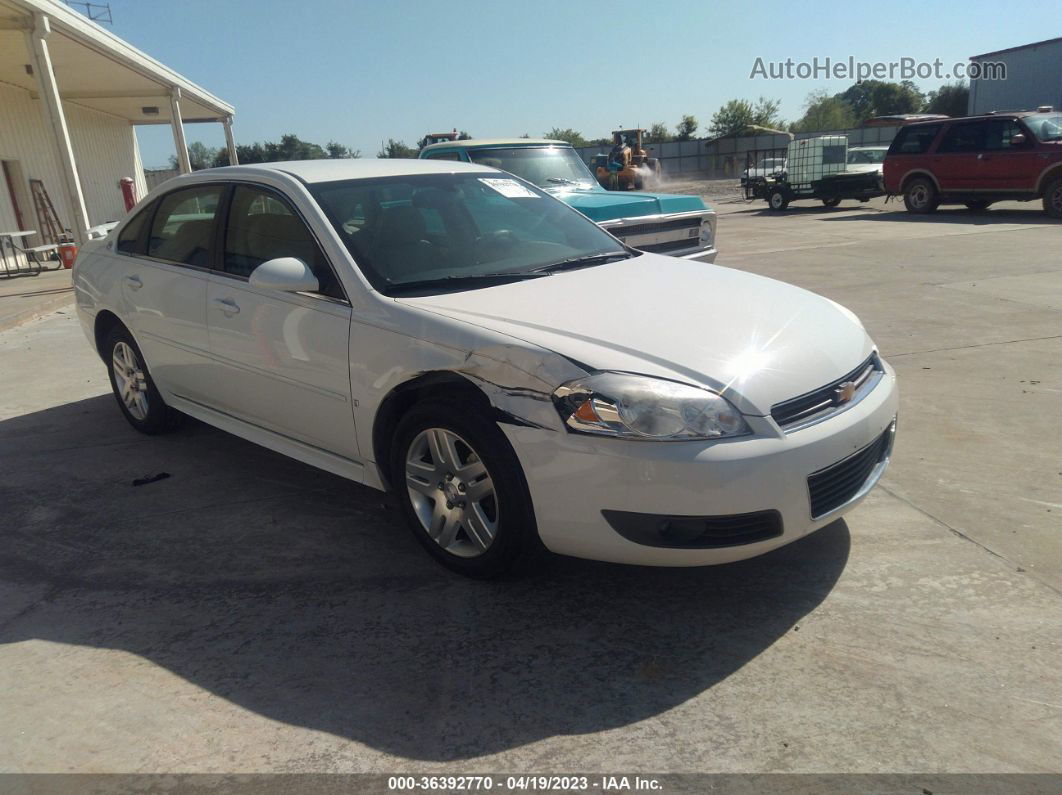 2009 Chevrolet Impala 3.9l Lt White vin: 2G1WC57M291297595