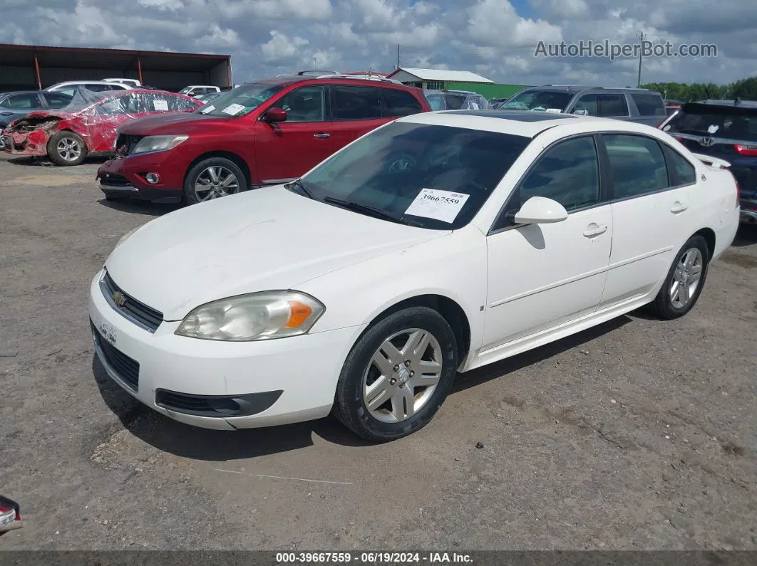 2009 Chevrolet Impala Lt White vin: 2G1WC57M491293337