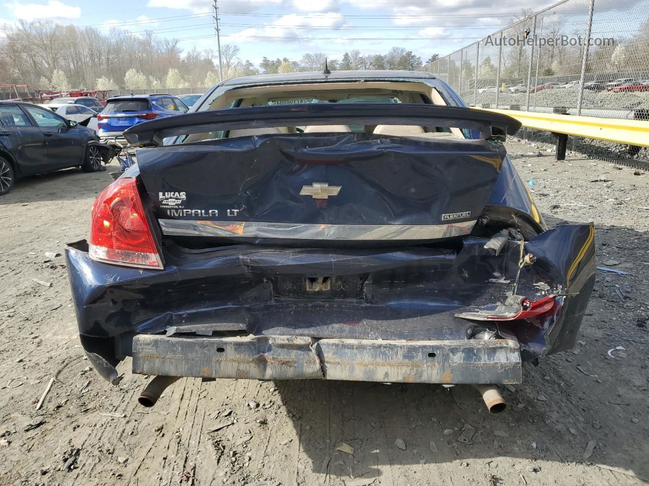 2009 Chevrolet Impala 2lt Blue vin: 2G1WC57M991164249