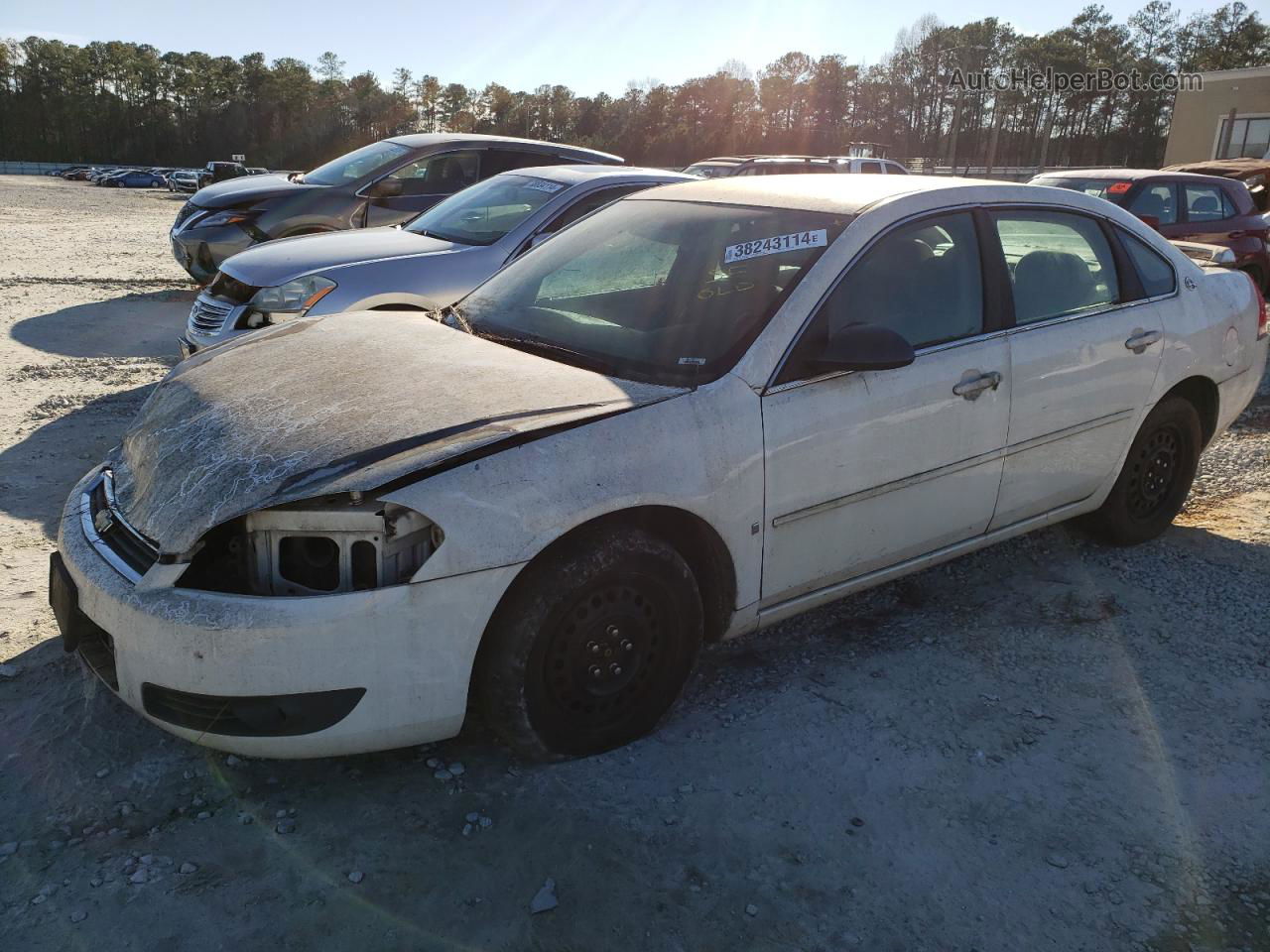 2006 Chevrolet Impala Lt White vin: 2G1WC581169121297