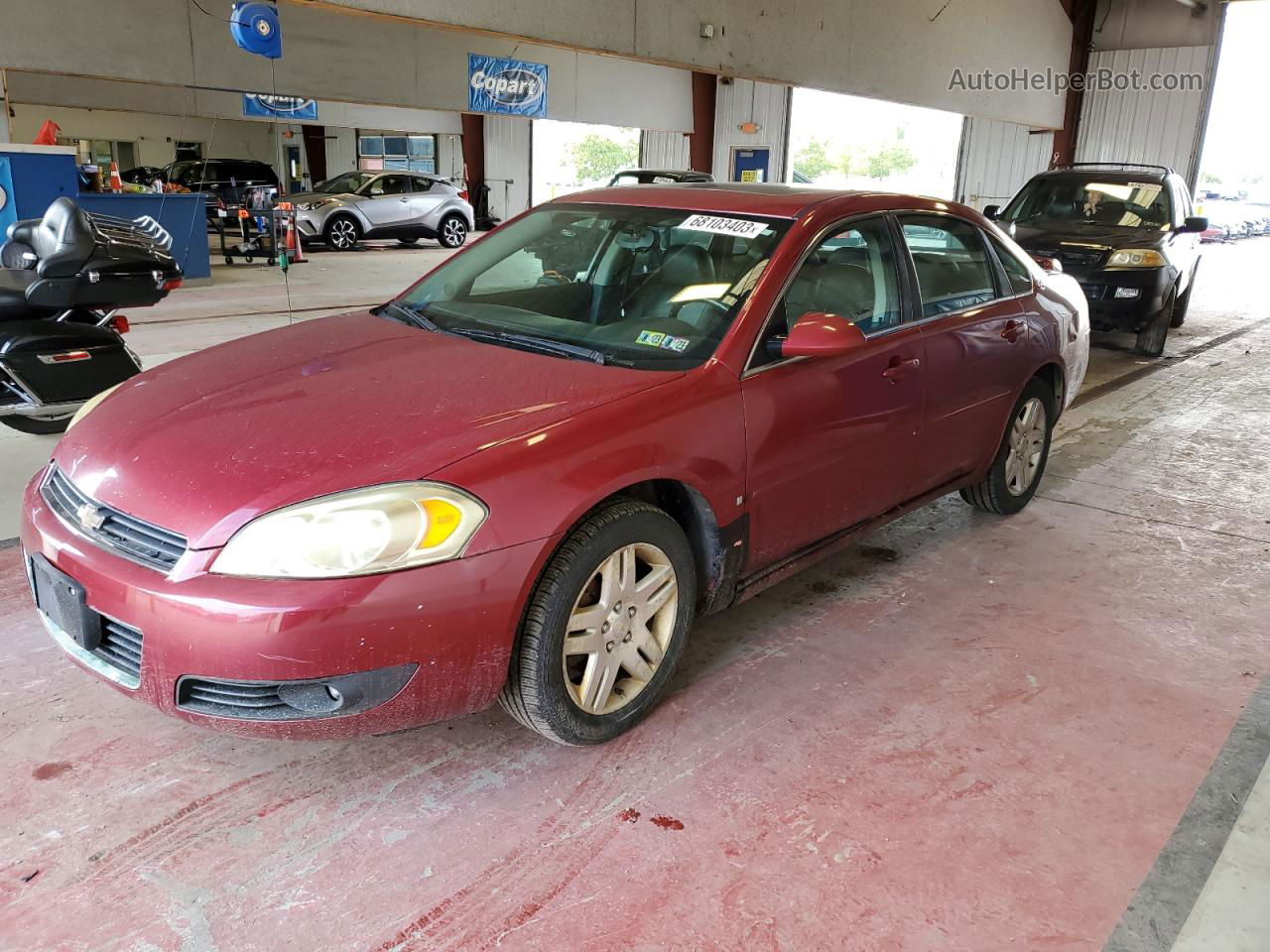 2006 Chevrolet Impala Lt Burgundy vin: 2G1WC581169163047