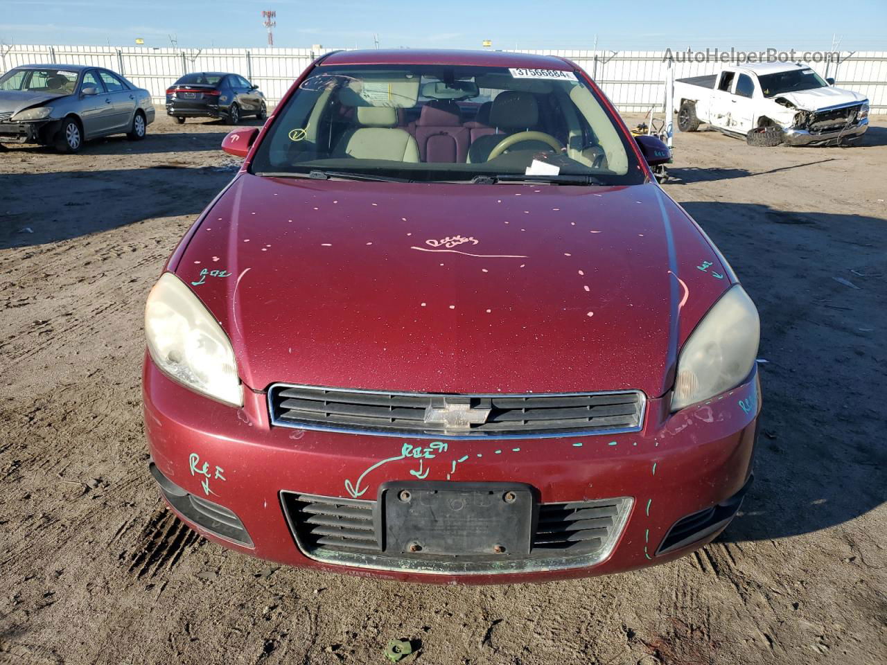 2006 Chevrolet Impala Lt Burgundy vin: 2G1WC581369171523