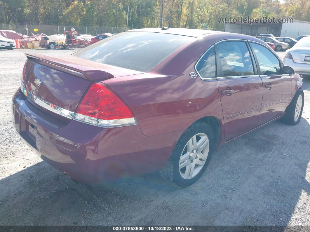 2006 Chevrolet Impala Lt 3.9l Red vin: 2G1WC581469126865