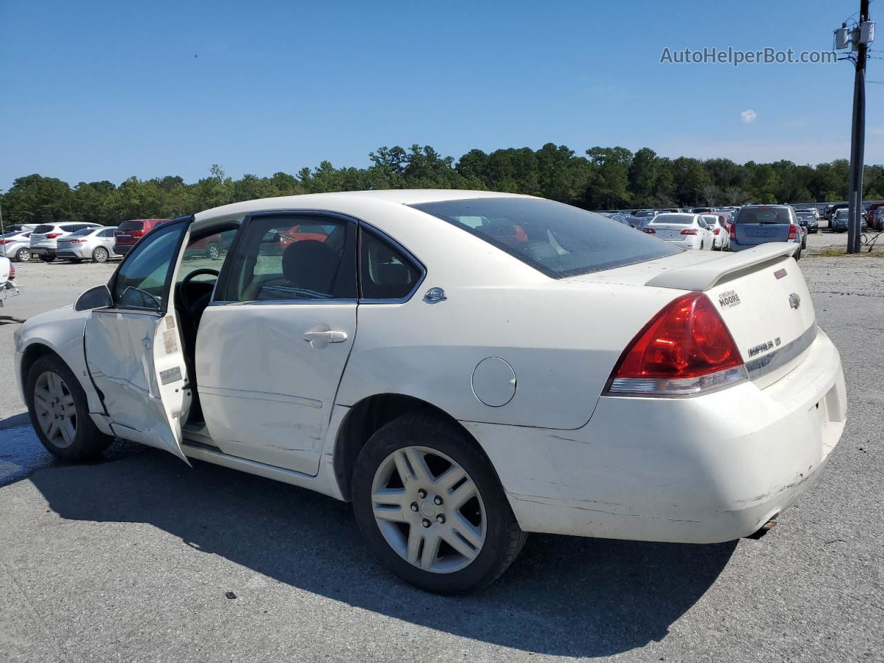 2006 Chevrolet Impala Lt White vin: 2G1WC581469434375