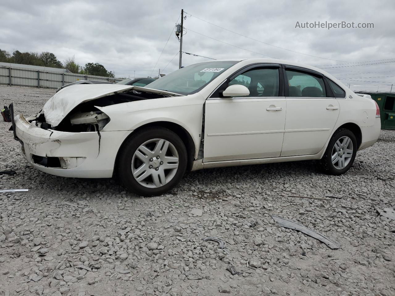 2006 Chevrolet Impala Lt White vin: 2G1WC581569170616