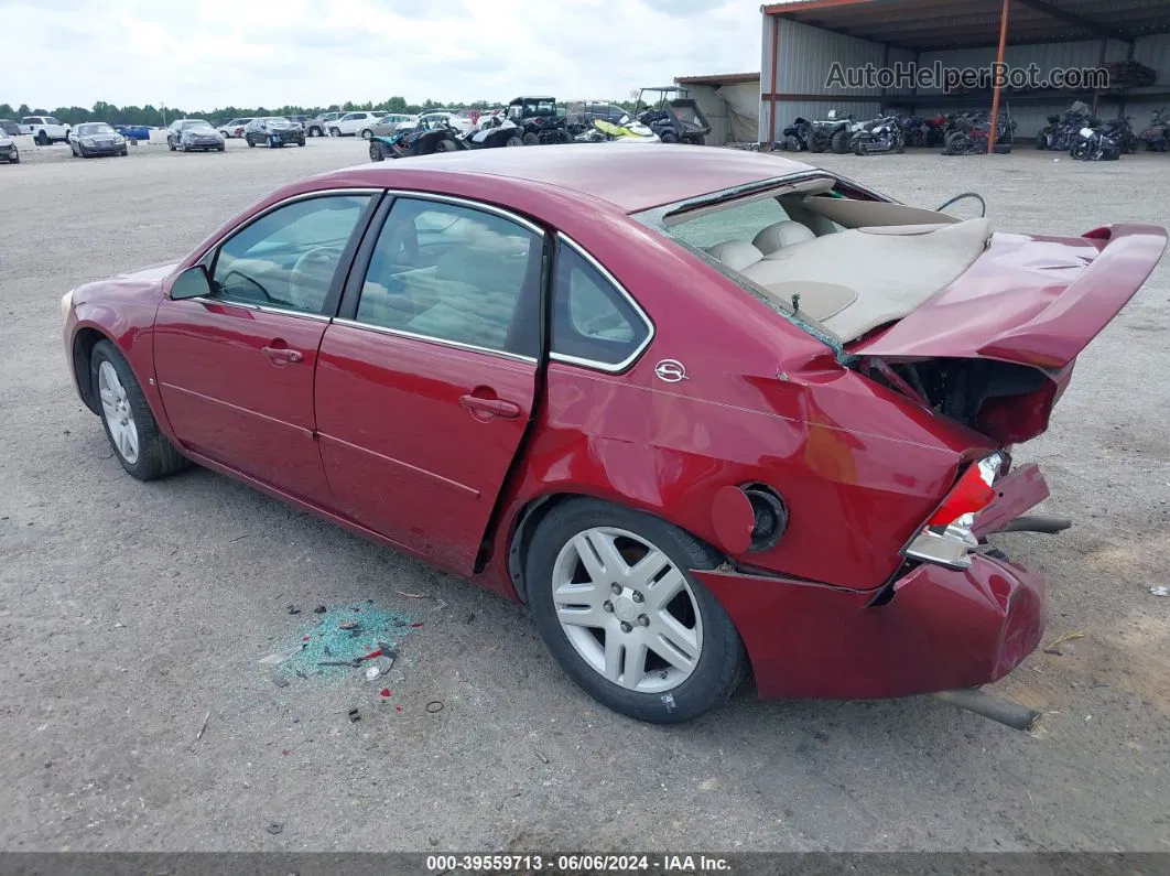 2006 Chevrolet Impala Lt Red vin: 2G1WC581669227289