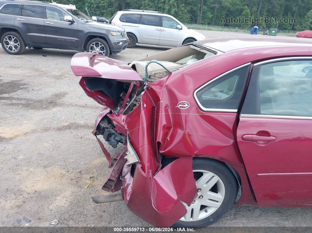 2006 Chevrolet Impala Lt Red vin: 2G1WC581669227289