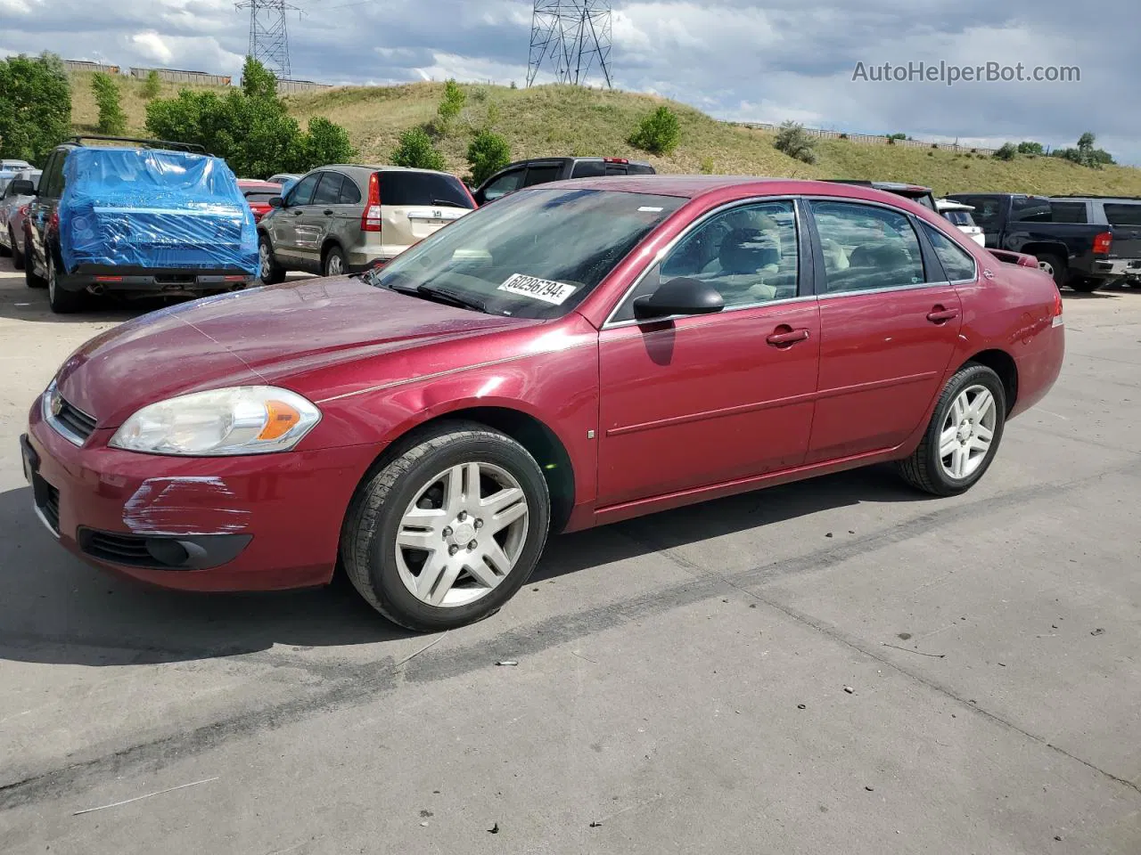 2006 Chevrolet Impala Lt Burgundy vin: 2G1WC581869291124