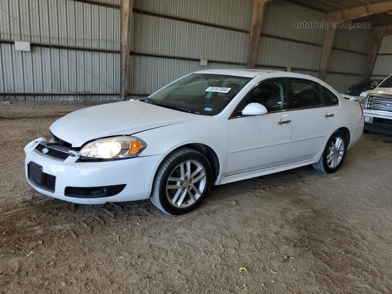 2014 Chevrolet Impala Limited Ltz White vin: 2G1WC5E30E1107989