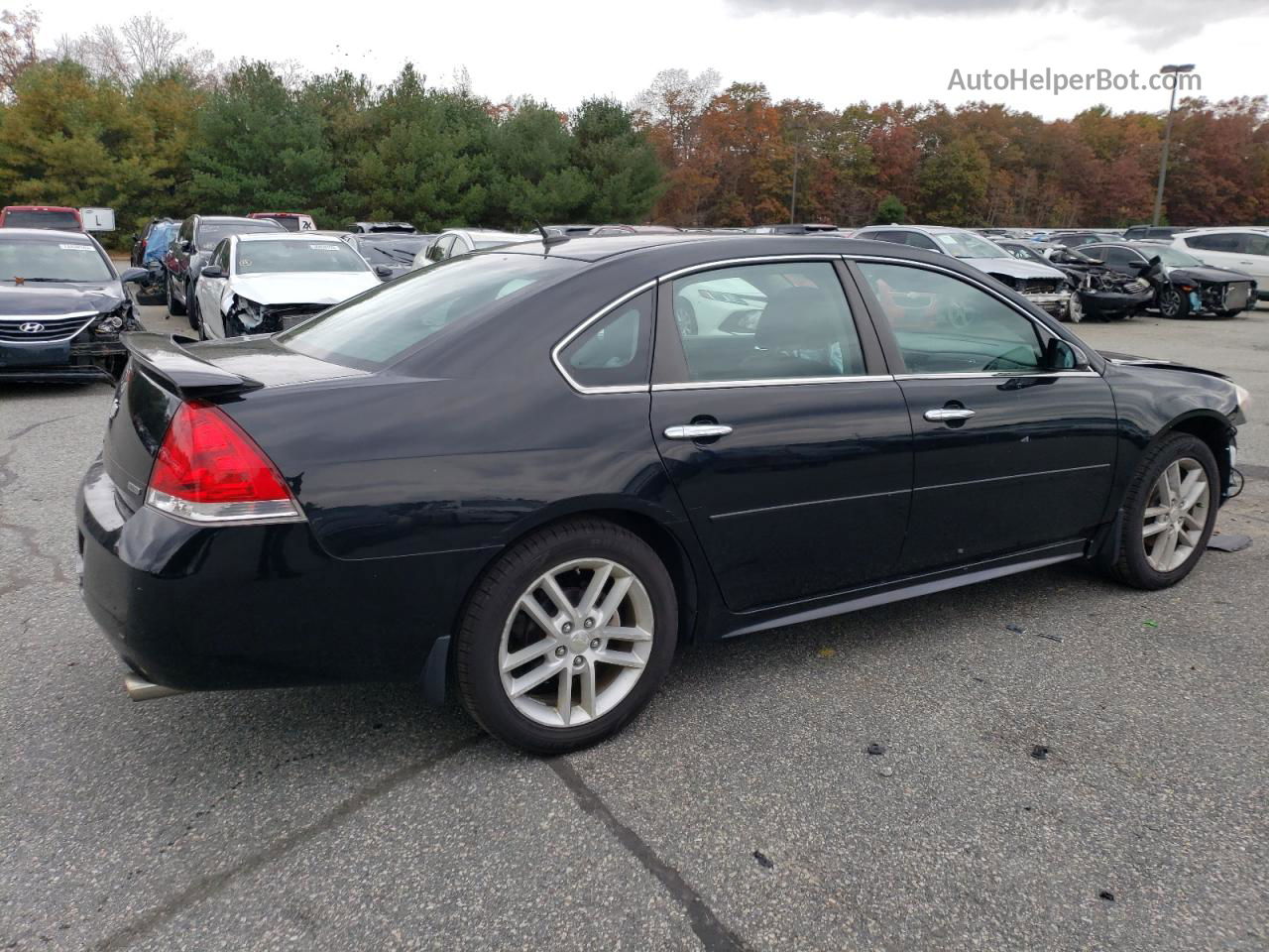 2014 Chevrolet Impala Limited Ltz Black vin: 2G1WC5E30E1123545